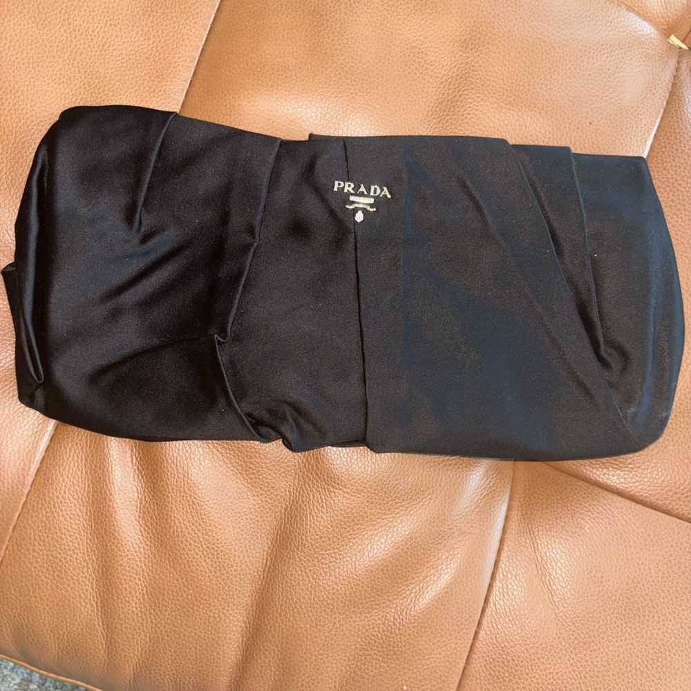 Prada Raso Satin Clutch